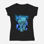 Mega Terrain Mecha Transport-Womens-V-Neck-Tee-Astrobot Invention