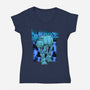 Mega Terrain Mecha Transport-Womens-V-Neck-Tee-Astrobot Invention