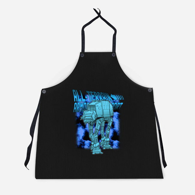 Mega Terrain Mecha Transport-Unisex-Kitchen-Apron-Astrobot Invention