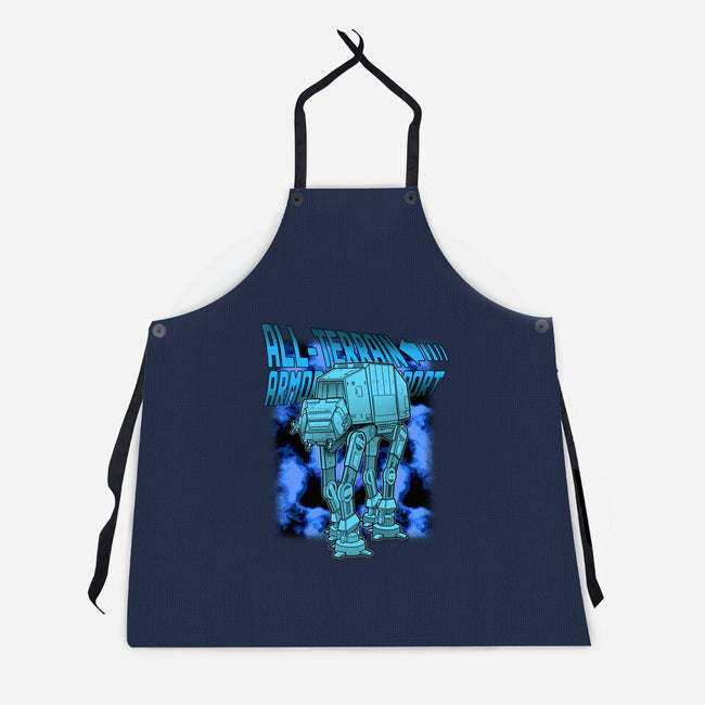 Mega Terrain Mecha Transport-Unisex-Kitchen-Apron-Astrobot Invention