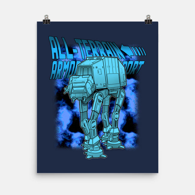 Mega Terrain Mecha Transport-None-Matte-Poster-Astrobot Invention