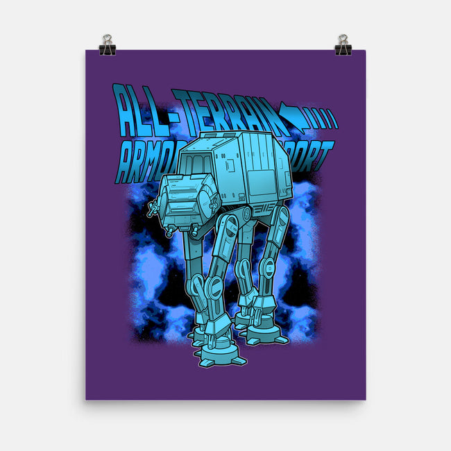 Mega Terrain Mecha Transport-None-Matte-Poster-Astrobot Invention