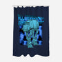 Mega Terrain Mecha Transport-None-Polyester-Shower Curtain-Astrobot Invention