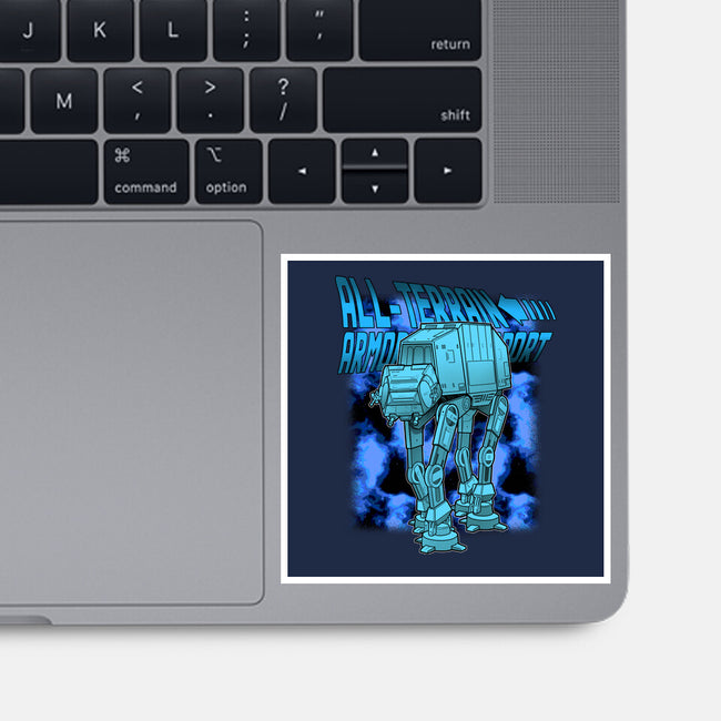 Mega Terrain Mecha Transport-None-Glossy-Sticker-Astrobot Invention
