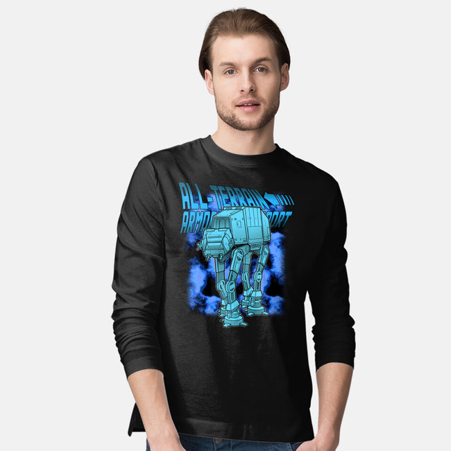 Mega Terrain Mecha Transport-Mens-Long Sleeved-Tee-Astrobot Invention