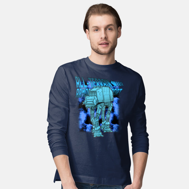Mega Terrain Mecha Transport-Mens-Long Sleeved-Tee-Astrobot Invention