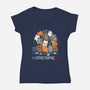 Catastrophic Family-Womens-V-Neck-Tee-Vallina84