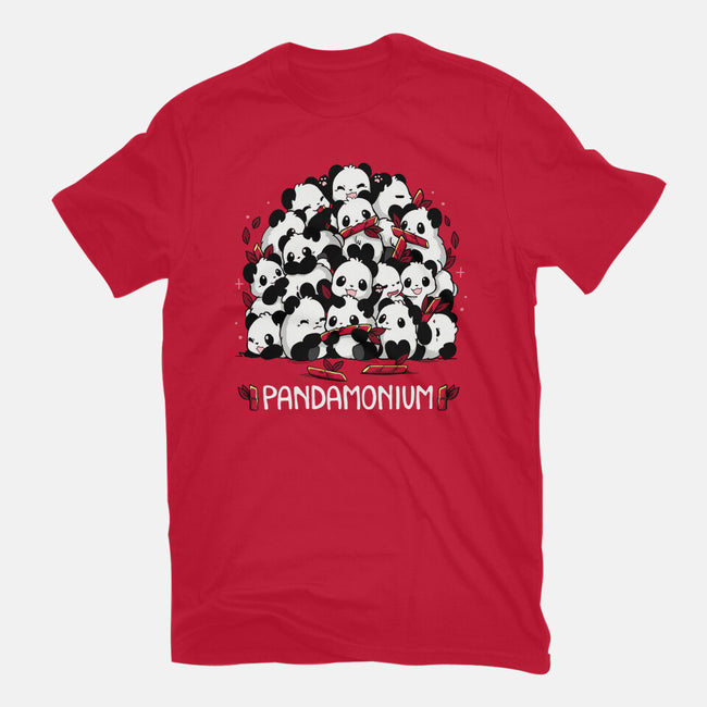 Pandamonium Family-Mens-Heavyweight-Tee-Vallina84