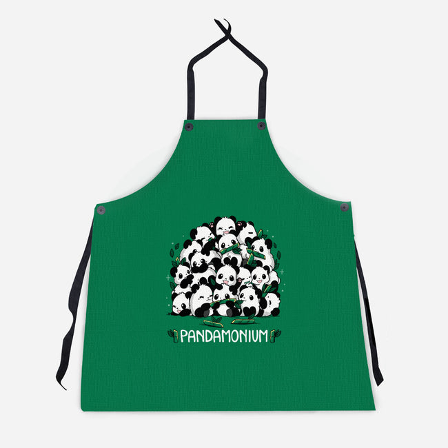 Pandamonium Family-Unisex-Kitchen-Apron-Vallina84