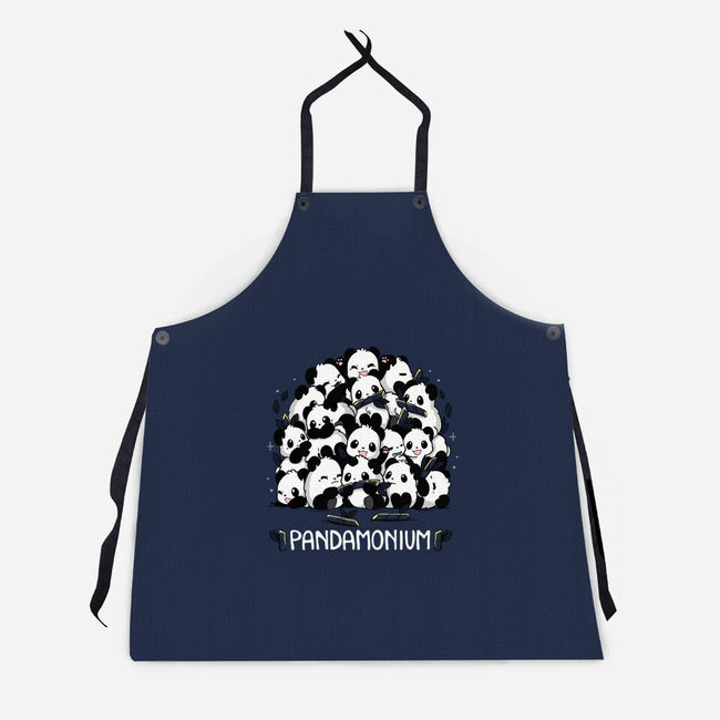 Pandamonium Family-Unisex-Kitchen-Apron-Vallina84