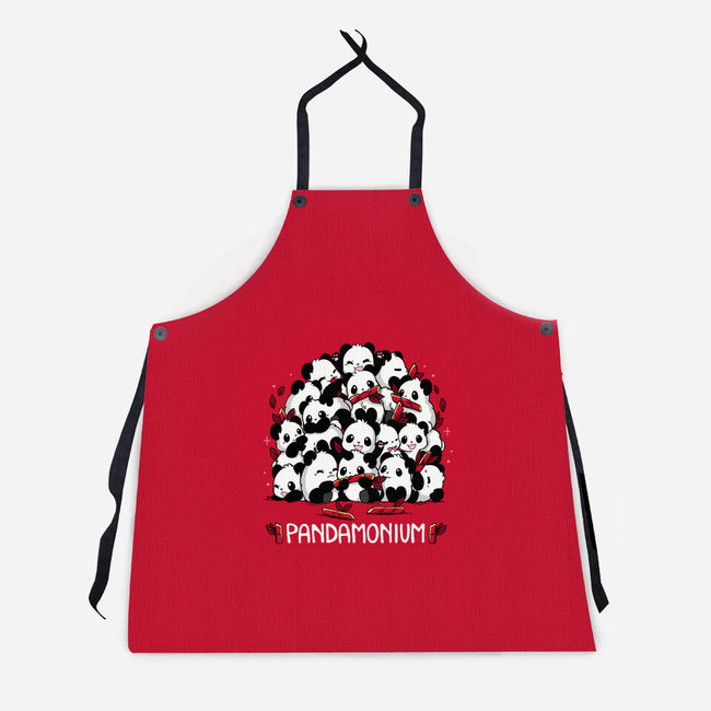 Pandamonium Family-Unisex-Kitchen-Apron-Vallina84