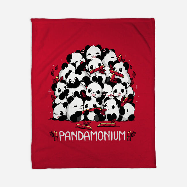 Pandamonium Family-None-Fleece-Blanket-Vallina84