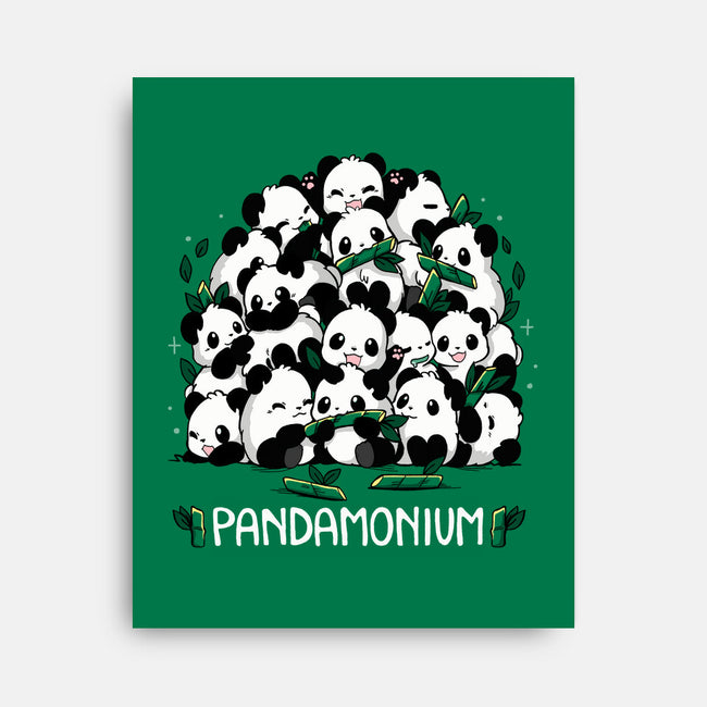 Pandamonium Family-None-Stretched-Canvas-Vallina84