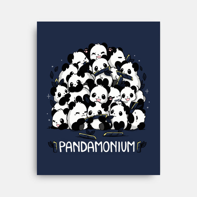 Pandamonium Family-None-Stretched-Canvas-Vallina84
