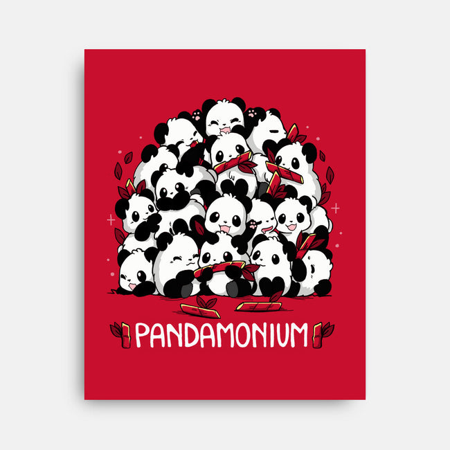 Pandamonium Family-None-Stretched-Canvas-Vallina84