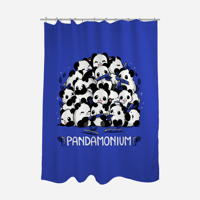 Pandamonium Family-None-Polyester-Shower Curtain-Vallina84