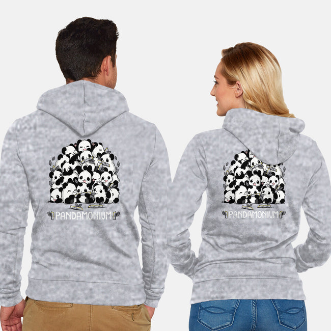Pandamonium Family-Unisex-Zip-Up-Sweatshirt-Vallina84