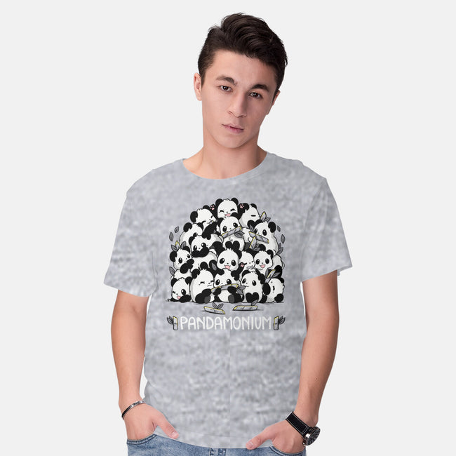 Pandamonium Family-Mens-Basic-Tee-Vallina84