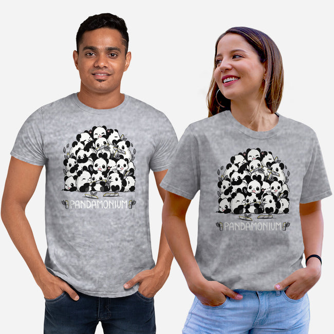 Pandamonium Family-Unisex-Basic-Tee-Vallina84