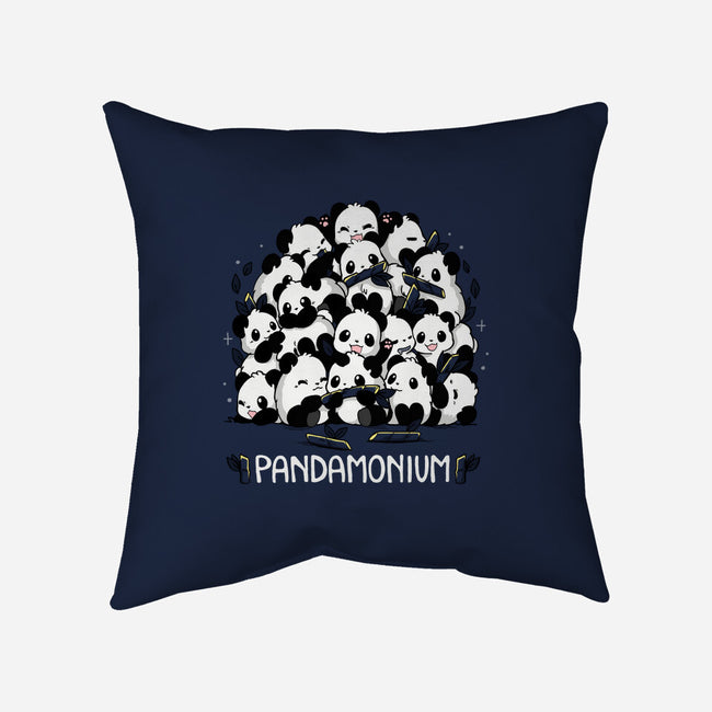 Pandamonium Family-None-Removable Cover w Insert-Throw Pillow-Vallina84