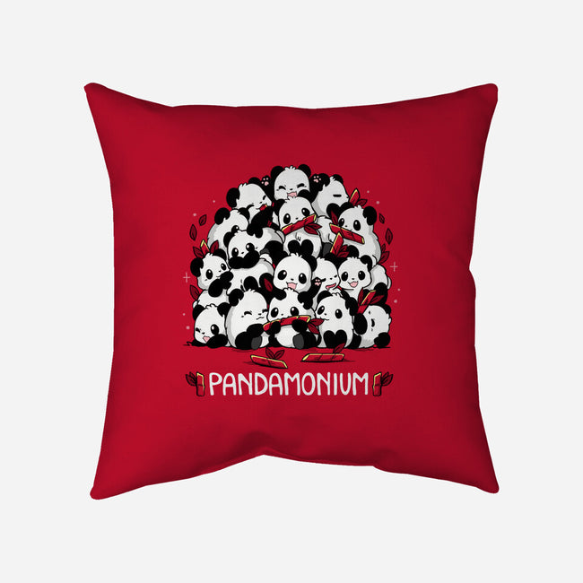 Pandamonium Family-None-Removable Cover w Insert-Throw Pillow-Vallina84