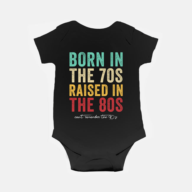Raised In The 80s-Baby-Basic-Onesie-DrMonekers