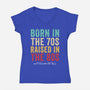 Raised In The 80s-Womens-V-Neck-Tee-DrMonekers