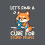 Fox Cure For Stupid People-Mens-Heavyweight-Tee-NemiMakeit