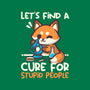 Fox Cure For Stupid People-Womens-Basic-Tee-NemiMakeit