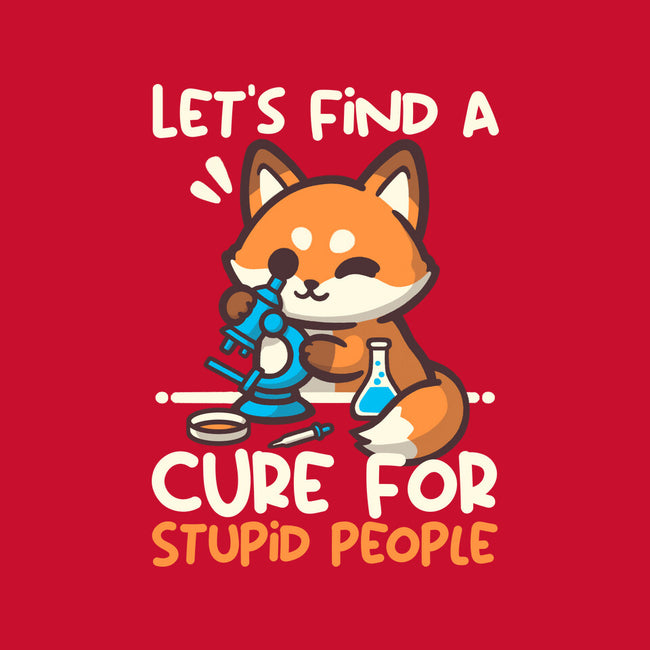 Fox Cure For Stupid People-Womens-Racerback-Tank-NemiMakeit