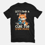 Fox Cure For Stupid People-Womens-Fitted-Tee-NemiMakeit
