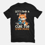 Fox Cure For Stupid People-Unisex-Basic-Tee-NemiMakeit