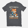 Fox Cure For Stupid People-Womens-Fitted-Tee-NemiMakeit