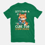 Fox Cure For Stupid People-Womens-Basic-Tee-NemiMakeit
