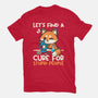 Fox Cure For Stupid People-Unisex-Basic-Tee-NemiMakeit