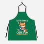 Fox Cure For Stupid People-Unisex-Kitchen-Apron-NemiMakeit