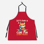 Fox Cure For Stupid People-Unisex-Kitchen-Apron-NemiMakeit