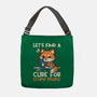 Fox Cure For Stupid People-None-Adjustable Tote-Bag-NemiMakeit
