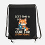 Fox Cure For Stupid People-None-Drawstring-Bag-NemiMakeit