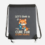 Fox Cure For Stupid People-None-Drawstring-Bag-NemiMakeit
