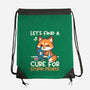 Fox Cure For Stupid People-None-Drawstring-Bag-NemiMakeit