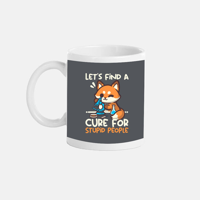 Fox Cure For Stupid People-None-Mug-Drinkware-NemiMakeit