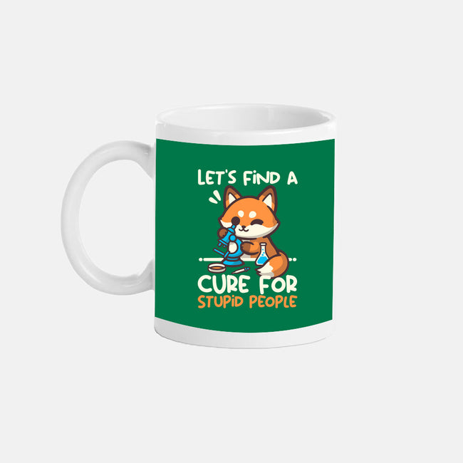 Fox Cure For Stupid People-None-Mug-Drinkware-NemiMakeit