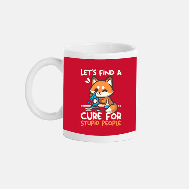 Fox Cure For Stupid People-None-Mug-Drinkware-NemiMakeit