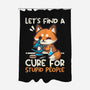 Fox Cure For Stupid People-None-Polyester-Shower Curtain-NemiMakeit