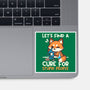 Fox Cure For Stupid People-None-Glossy-Sticker-NemiMakeit