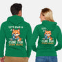 Fox Cure For Stupid People-Unisex-Zip-Up-Sweatshirt-NemiMakeit