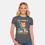 Fox Cure For Stupid People-Womens-Fitted-Tee-NemiMakeit