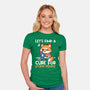 Fox Cure For Stupid People-Womens-Fitted-Tee-NemiMakeit