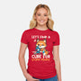 Fox Cure For Stupid People-Womens-Fitted-Tee-NemiMakeit